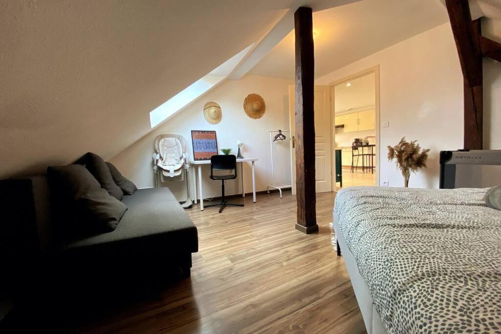 Ferienwohnung 10Min Bus Strasbourg Centre-Parking Prive-Wifi-Tv Bischheim Exterior foto