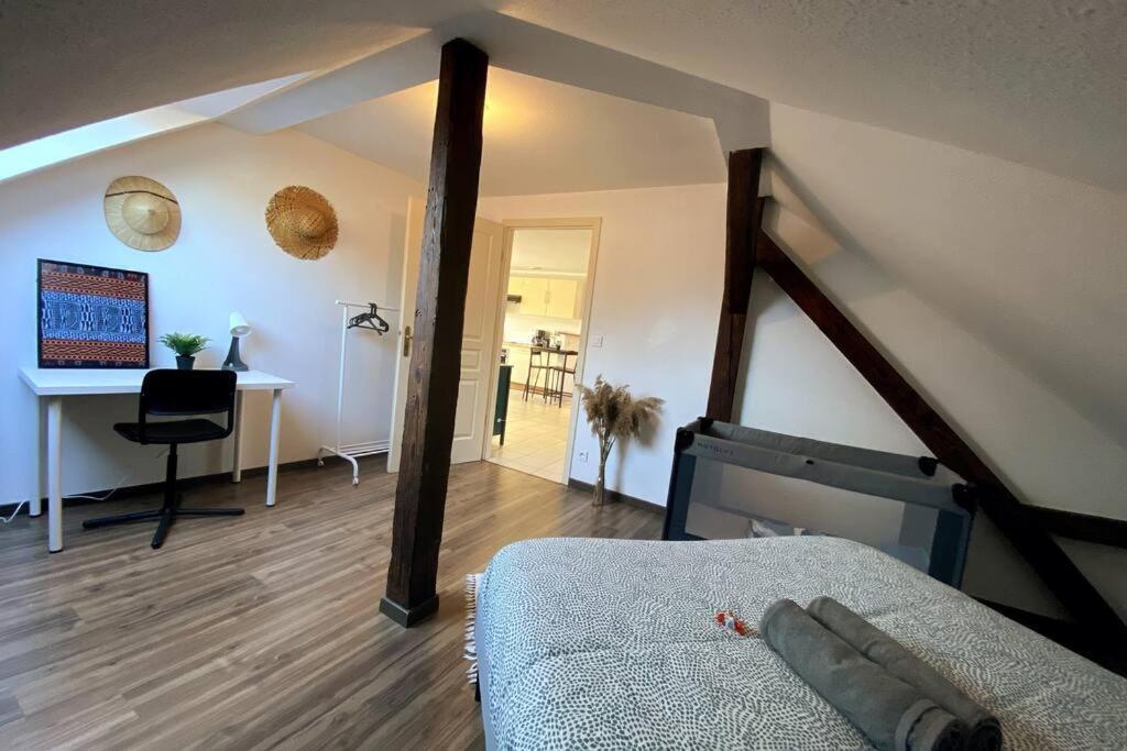 Ferienwohnung 10Min Bus Strasbourg Centre-Parking Prive-Wifi-Tv Bischheim Exterior foto